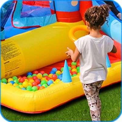 MYTS Rocket Design Inflatable Bounce Slide Water Park Bouncy Castle House